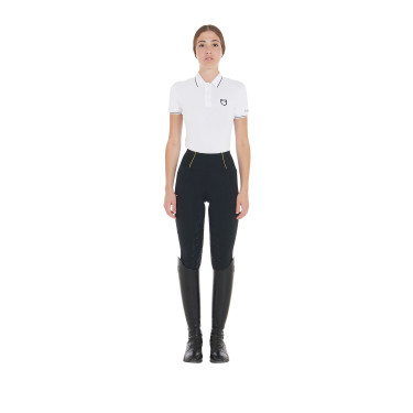 Legging femme avec doublure en polaire Equestro Noir