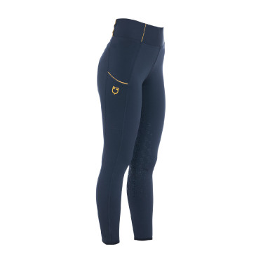 Legging femme avec doublure en polaire Equestro Marine blazer Bleu marine