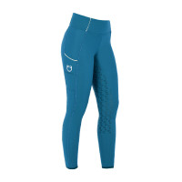 Legging femme avec doublure en polaire Equestro Bleu corail Legging femme avec doublure en polaire Equestro Bleu corail