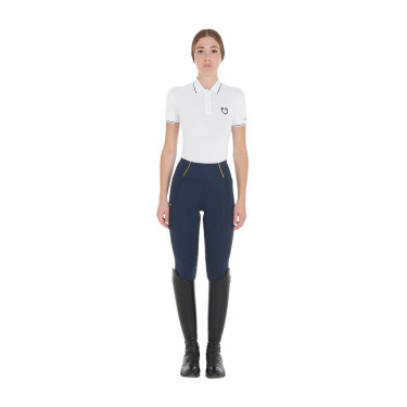 Legging femme avec doublure en polaire Equestro Marine blazer Bleu marine