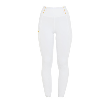 Legging femme avec doublure en polaire Equestro Blanc