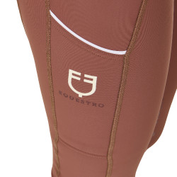 Legging femme avec doublure en polaire Equestro Walnut / blanc antique Marron Legging femme avec doublure en polaire Equestro Walnut / blanc antique Marron