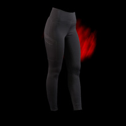 Legging Equestro taille haute femme Ridertechnology full grip Noir