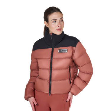 Doudoune courte femme en tissu stretch Equestro Séquoia