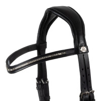 Bridon Tramonto en cuir de veau Acavallo Noir