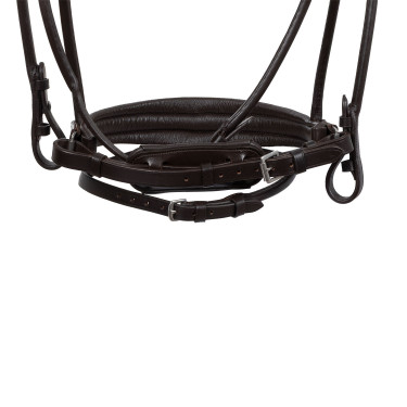 Bridon Iris en cuir de veau Acavallo Marron / marron