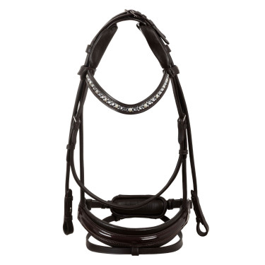 Bridon Damigella en cuir de veau Acavallo Marron / marron