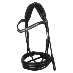 Bridon Dalila en cuir de veau Acavallo Noir / noir