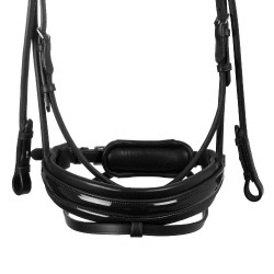 Bridon Dalila en cuir de veau Acavallo Noir / noir