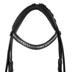 Bridon Dalila en cuir de veau Acavallo Noir / noir