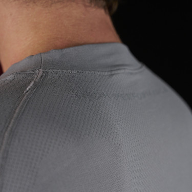 Base Layer homme manches longues Equestro Ridertechnology Oiseau moqueur Gris