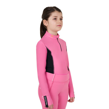 Base Layer Equestro d'entraînement à manches longues fille Rose château Base Layer Equestro d'entraînement à manches longues fille Rose château