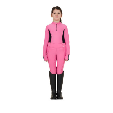 Base Layer Equestro d'entraînement à manches longues fille Rose château Base Layer Equestro d'entraînement à manches longues fille Rose château