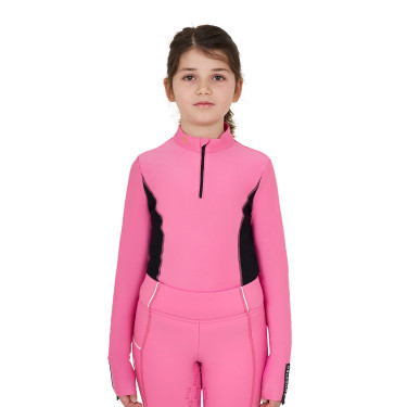 Base Layer Equestro d'entraînement à manches longues fille Rose château Base Layer Equestro d'entraînement à manches longues fille Rose château