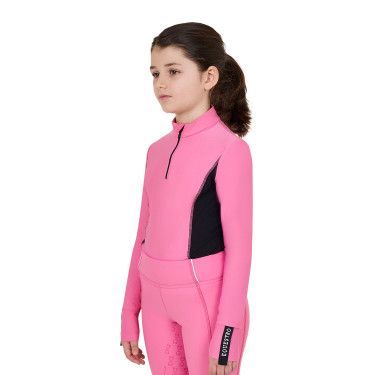 Base Layer Equestro d'entraînement à manches longues fille Rose château Base Layer Equestro d'entraînement à manches longues fille Rose château