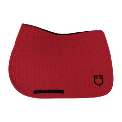 Tapis de selle de saut en matelassage cubique Equestro Scooter Beige Tapis de selle de saut en matelassage cubique Equestro Scooter Beige