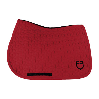 Tapis de selle de saut en matelassage cubique Equestro Scooter Beige Tapis de selle de saut en matelassage cubique Equestro Scooter Beige