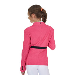 Veste de concours trois boutons fille en mesh Equestro Chèvrefeuille Rose Veste de concours trois boutons fille en mesh Equestro Chèvrefeuille Rose
