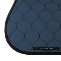 Tapis de saut en tissu technique matelassé Equestro Bering sea Bleu