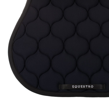 Tapis de saut en tissu technique matelassé Equestro Noir