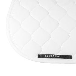 Tapis de saut en tissu technique matelassé Equestro Blanc
