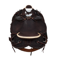 Selle western Wade avec arçon en bois et sangle Denver Marron Selle western Wade avec arçon en bois et sangle Denver Marron
