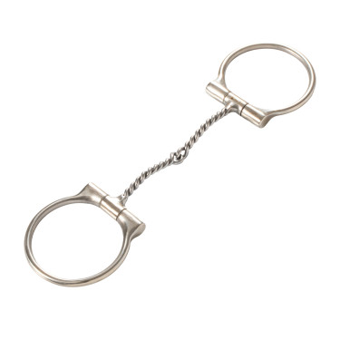 Mors en acier inoxydable avec bouche tordue en fil d'acier inoxydable fin Pool's