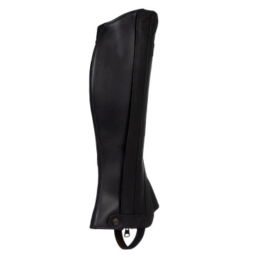 Mini chaps GP cuir stretch Acavallo Noir