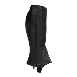 Mini chaps GP cuir stretch Acavallo Noir