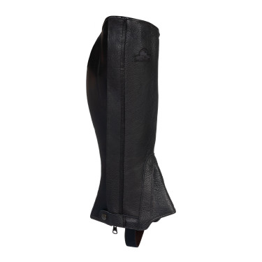 Mini chaps GP cuir stretch Acavallo Noir