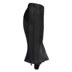 Mini chaps GP cuir stretch Acavallo Noir