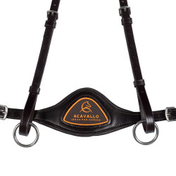 Collier de chasse anatomique 5 points Acavallo Marron foncé