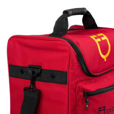 Sac de pansage poche zippée Equestro Bordeaux