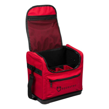Sac de pansage poche zippée Equestro Bordeaux