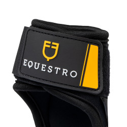 Protège-boulets en néoprène avec fermeture velcro Equestro Noir