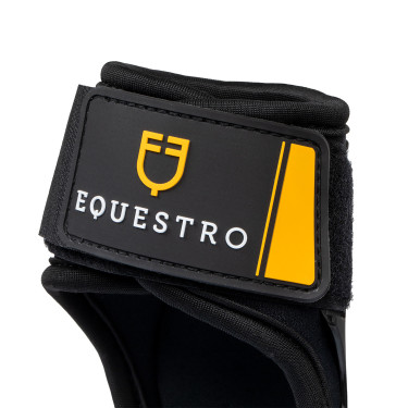 Protège-boulets en néoprène avec fermeture velcro Equestro Noir