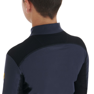Sous-vêtement de base pour garçons en tissu technique Equestro Marine blazer Bleu marine Sous-vêtement de base pour garçons en tissu technique Equestro Marine blazer Bleu marine
