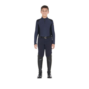 Sous-vêtement de base pour garçons en tissu technique Equestro Marine blazer Bleu marine Sous-vêtement de base pour garçons en tissu technique Equestro Marine blazer Bleu marine