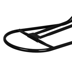 Porte-selle mural pliant pour selle anglaise Umbria Equitazione Noir Porte-selle mural pliant pour selle anglaise Umbria Equitazione Noir