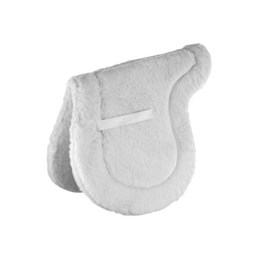 Tapis de selle ergonomique en polaire synthétique Burioni Blanc
