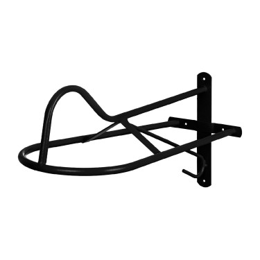 Support de Selle Western Mural Fixe Umbria Equitazione Noir