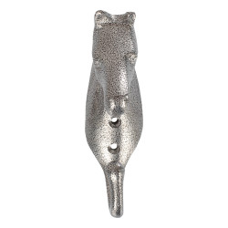 Crochet Porte-Bridon Tête de Cheval en Aluminium Coloré Umbria Equitazione Gris