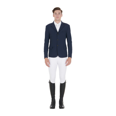 Veste de concours Homme en Tissu Stretch avec Poches Zippées Equestro