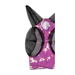 Masque Anti-Mouches en Lycra avec Couvre-Oreilles Pro-Tech Licorne Motifs
