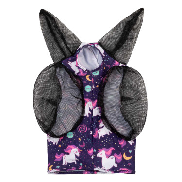 Masque Anti-Mouches en Lycra avec Couvre-Oreilles Pro-Tech Licorne de l'espace Motifs Masque Anti-Mouches en Lycra avec Couvre-Oreilles Pro-Tech Licorne de l'espace Motifs