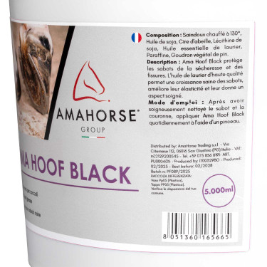 Graisse Jaune pour Sabots Ama Hoof 5L Umbria Equitazione Noir