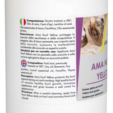 Graisse Jaune pour Sabots Ama Hoof 1L Umbria Equitazione