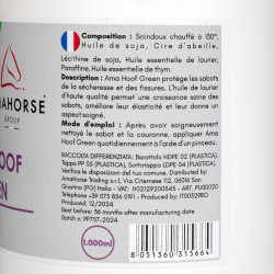 Graisse Jaune pour Sabots Ama Hoof 1L Umbria Equitazione Vert