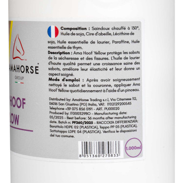 Graisse Jaune pour Sabots Ama Hoof 1L Umbria Equitazione