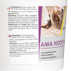 Graisse pour Sabots Ama Hoof 2500 ml Umbria Equitazione Jaune